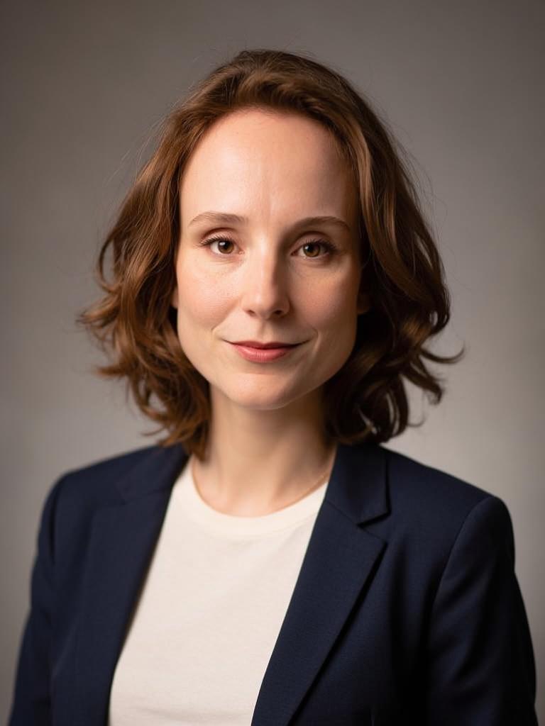 professional studio headshot, soft lighting, looking at camera
