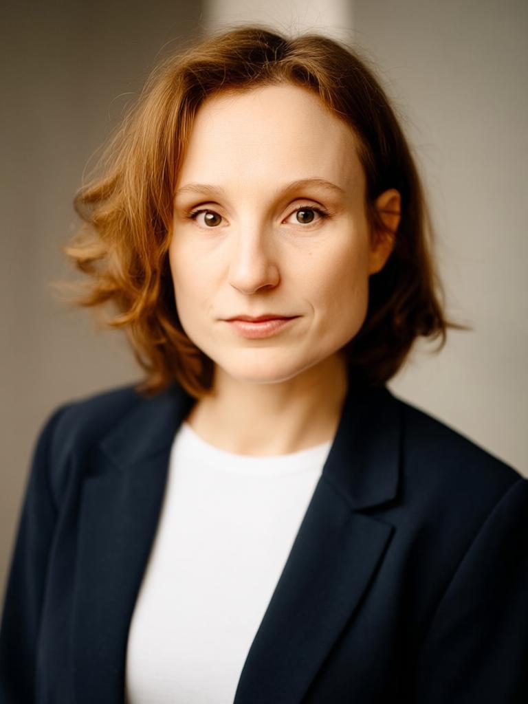 professional studio headshot, soft lighting, looking at camera